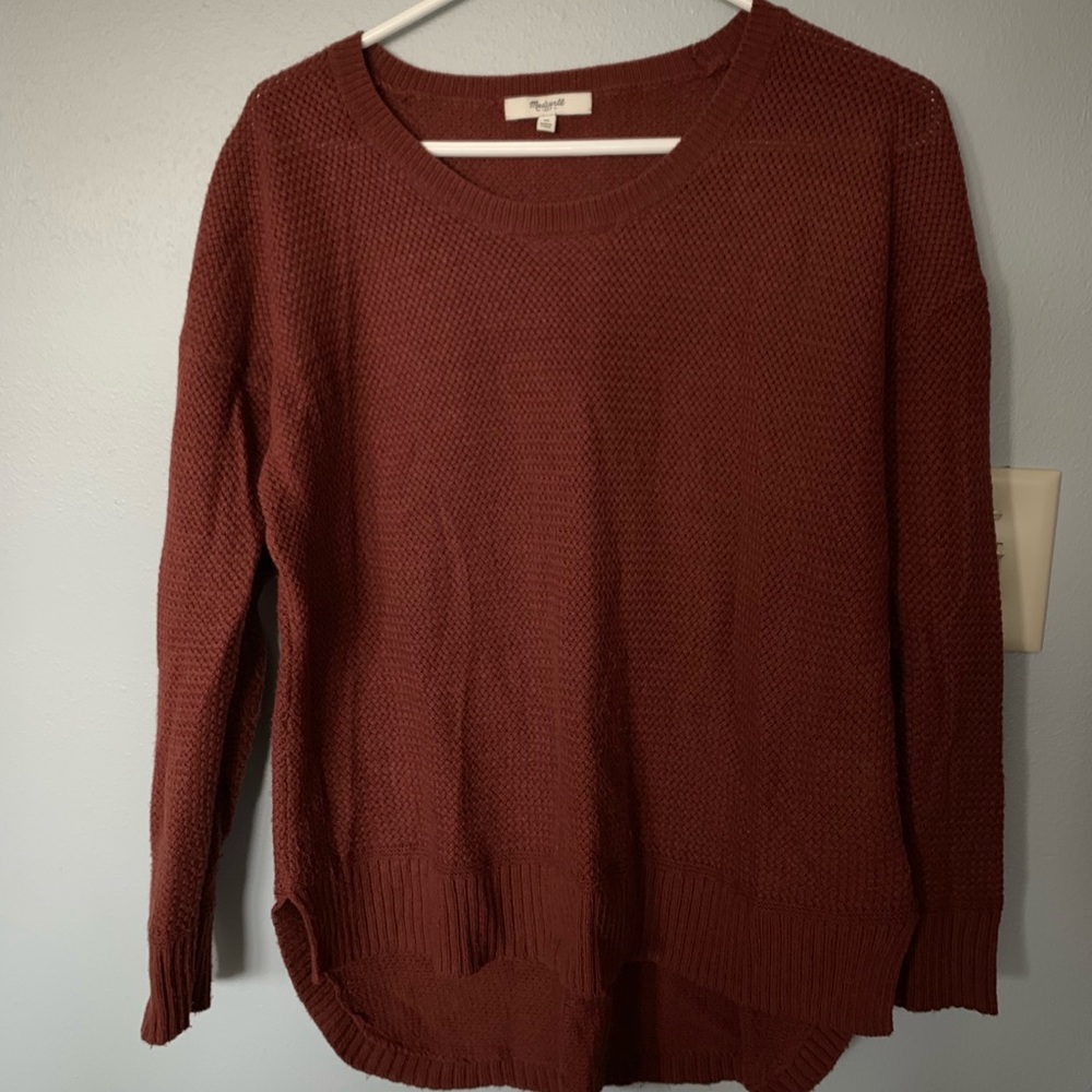 Madewell burnt orange sweater